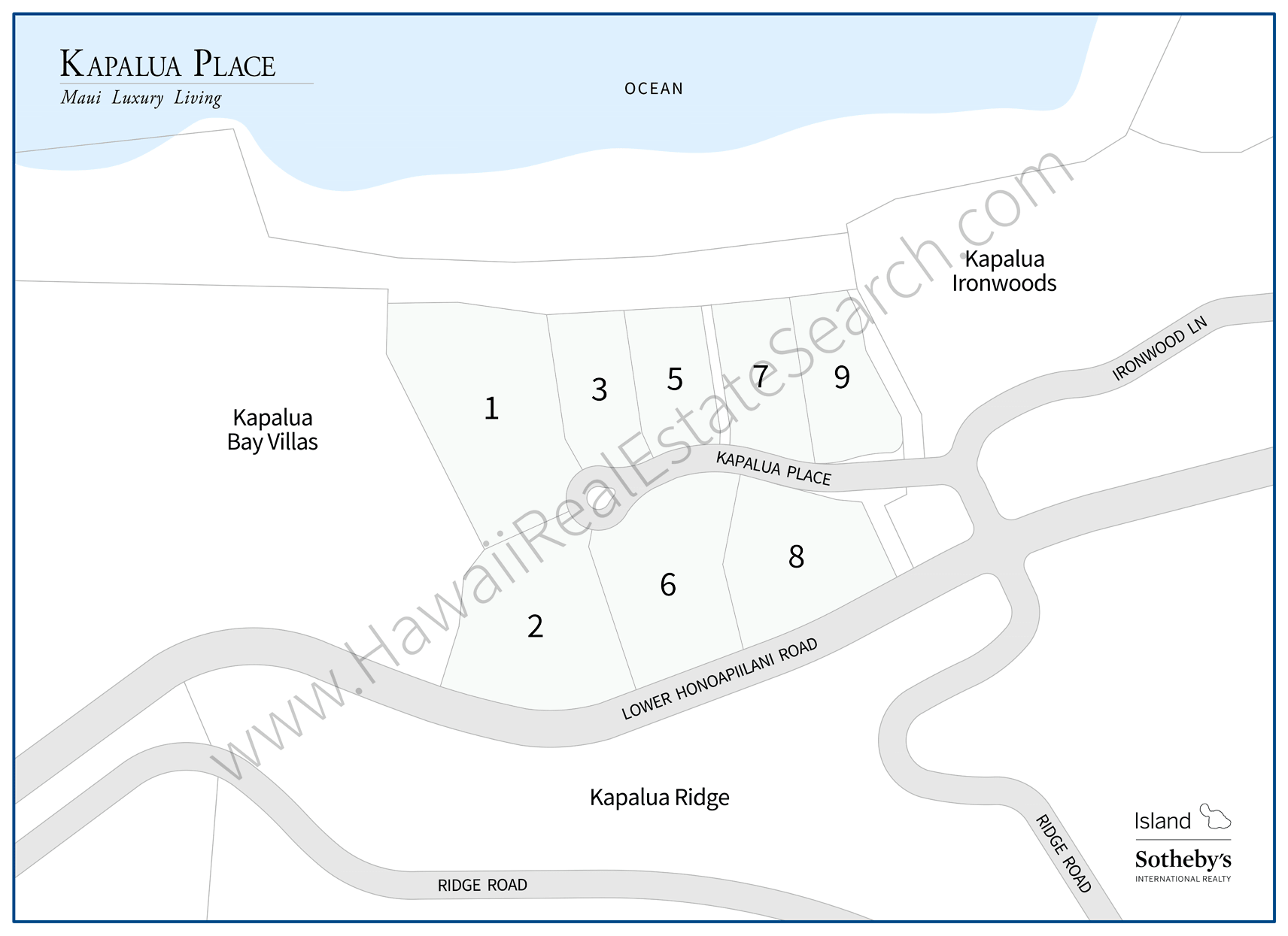 Kapalua Place Map Updated 2018
